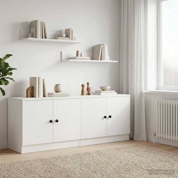 VidaXL Tároló szekrény loft ágyhoz 2 db Fehér 66 x 35 x 48 cm