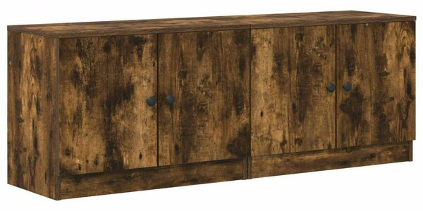 VidaXL Tároló szekrény loft ágyhoz 2 db Füstös Tölgy 66 x 35 x 48 cm