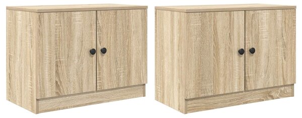 VidaXL Tároló szekrény loft ágyhoz 2 db Sonoma Tölgy 66 x 35 x 48 cm