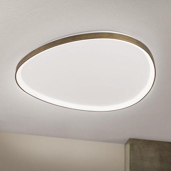 CHARLIE modern LED mennyezeti lámpa , patina, 4800lm