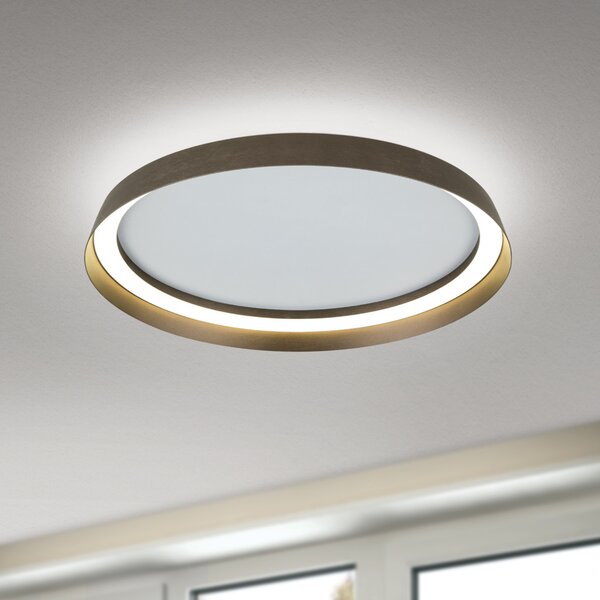 MANTA modern CCT LED mennyezeti lámpa , bronz, 2400lm