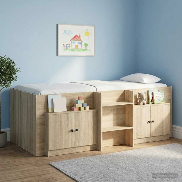 VidaXL Tároló szekrény loft ágyhoz 2 db Sonoma Tölgy 66 x 35 x 48 cm