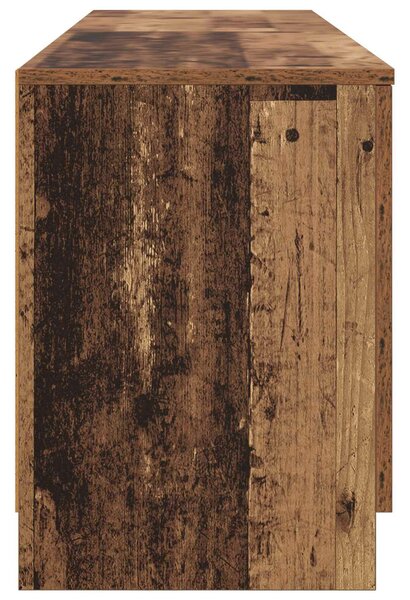 VidaXL Tároló szekrény loft ágyhoz 2 db Antik Fa 66 x 35 x 48 cm