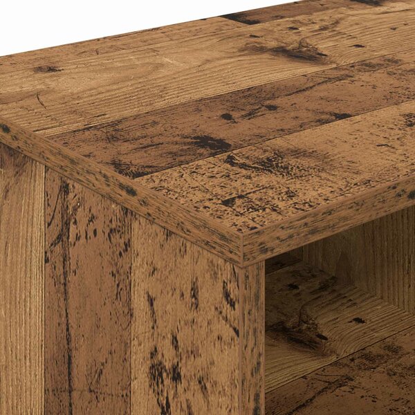 VidaXL Tároló szekrény loft ágyhoz 2 db Antik Fa 66 x 35 x 48 cm