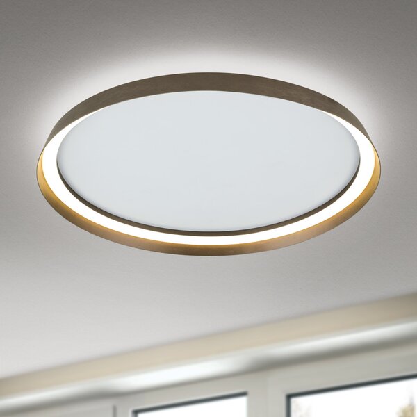 MANTA modern CCT LED mennyezeti lámpa , bronz, 2700lm