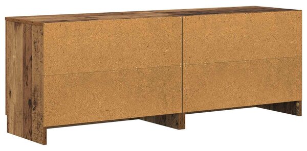 VidaXL Tároló szekrény loft ágyhoz 2 db Antik Fa 66 x 35 x 48 cm