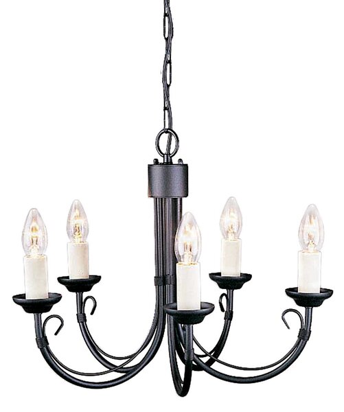 Elstead klasszikus csillár chartwell fekete elsch5-black