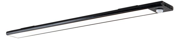 NORMAN modern LED fürdőszobai tükörmegvilágító , fekete, 130lm