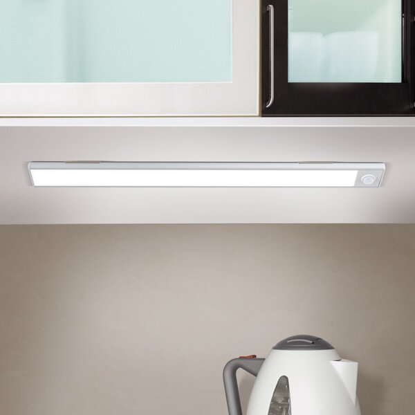 NORMAN modern LED fürdőszobai tükörmegvilágító , ezüst, 130lm