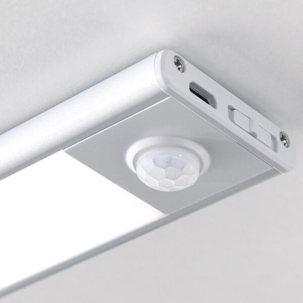 NORMAN modern LED fürdőszobai tükörmegvilágító , ezüst, 130lm