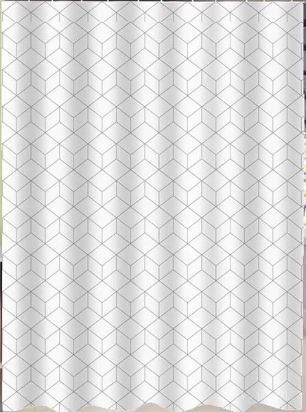 Zuhanyfüggöny - SQUARE - Impregnált textil - 180 x 200 cm