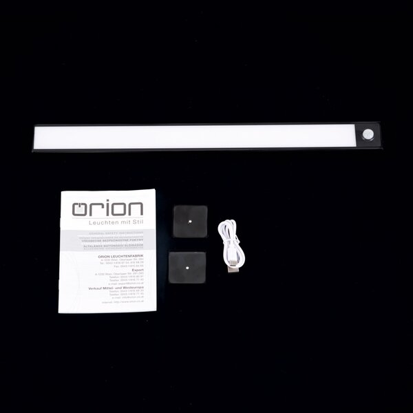 NORMAN modern LED fürdőszobai tükörmegvilágító , fekete, 130lm