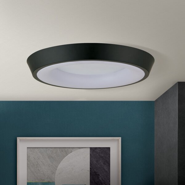 LOOK modern LED mennyezeti lámpa , fekete, 3500lm