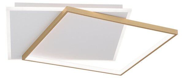 MARLENE modern LED mennyezeti lámpa , fehér, arany, 2000lm