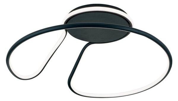 CLAIRE modern LED mennyezeti lámpa , fekete, 3800lm