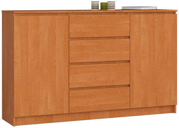 AKORD CLP K160 Komód Laminált Éger 4 Fiókos