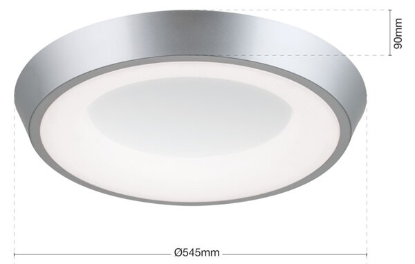 LOOK modern LED mennyezeti lámpa , ezüst, 3500lm