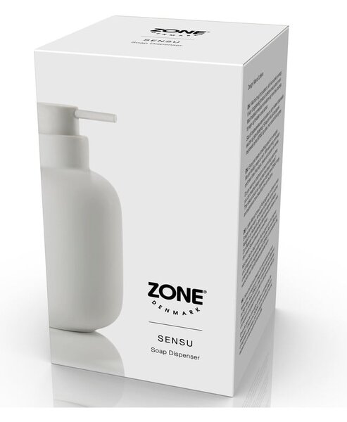 Fehér agyagkerámia szappanadagoló 300 ml Sensu – Zone