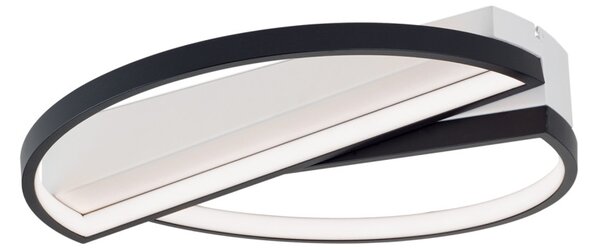 OLGA modern LED mennyezeti lámpa , fekete/fehér, 1400lm