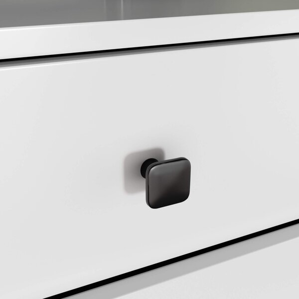 AKORD Mobi K-05 Modern Fiókos Komód Laminált Fehér-Fekete