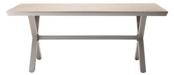 Alumínium kerti asztal Polywood asztallappal 180 × 100 × 75 cm
