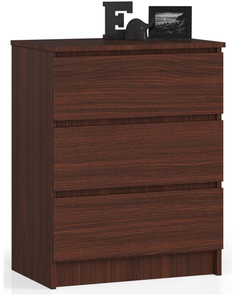 AKORD CLP Komód 3 Fiókos Laminált Wenge Matt