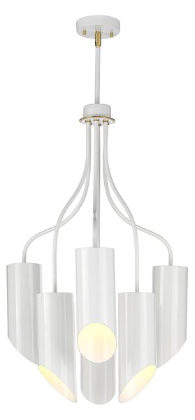 Elstead modern skandináv csillár quinto white fehér sárgaréz elsquinto6-wab