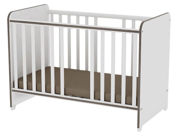 Lorelli Sweet Dream kiságy 60x120 - White &amp; Coffee / Fehér &amp; Kávé