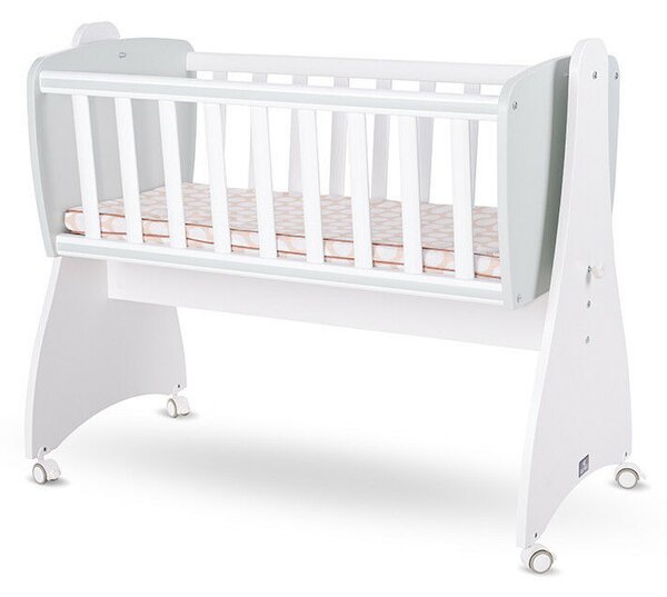 Lorelli First Dreams ringatható bölcső 105x55 - Fehér / Tejzöld Új