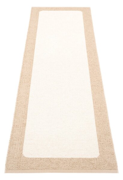 Bézs-krémszínű kültéri-beltéri futószőnyeg 70x240 cm Ilda Beige – Pappelina
