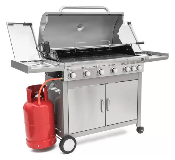 G21 Mexico BBQ Premium line gázgrill, 7 égőfej + ajándék nyomáscsökkentő