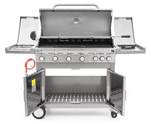 G21 Mexico BBQ Premium line gázgrill, 7 égőfej + ajándék nyomáscsökkentő