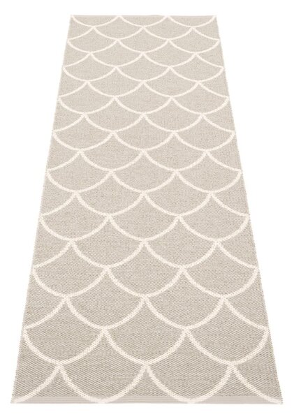 Krémszínű kültéri-beltéri futószőnyeg 70x225 cm Kotte Linen – Pappelina