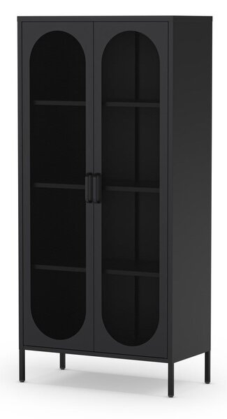 Fekete szekrény 80x170 cm Diora – Marckeric