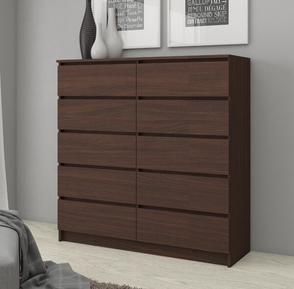AKORD CLP K120 Wenge Komód 10 Fiókos