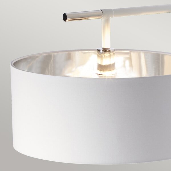 Elstead modern állólámpa balance fehér festett nikkelfény elsbalance-fl-wpn