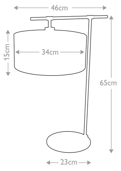 Elstead modern asztali lámpa balance fehér festett nikkelfény elsbalance-tl-wpn