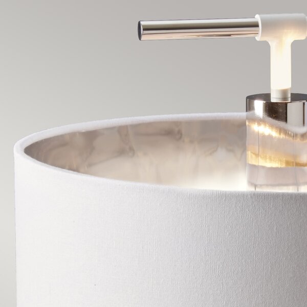 Elstead modern asztali lámpa balance fehér festett nikkelfény elsbalance-tl-wpn