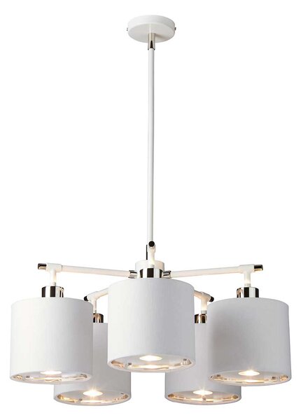 Elstead modern csillár balance fehér festett nikkelfény elsbalance5-wpn