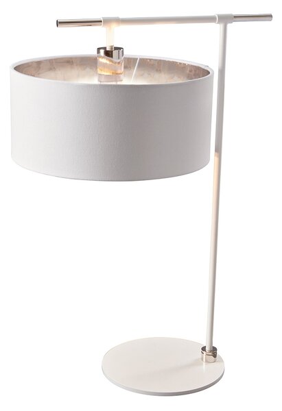 Elstead modern asztali lámpa balance fehér festett nikkelfény elsbalance-tl-wpn