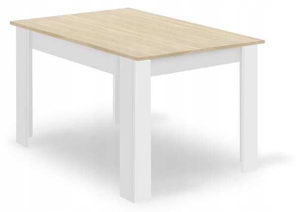 Sonoma étkezőszett – 120×80 cm-es asztal + 4 db MARK szék fehér/natúr láb