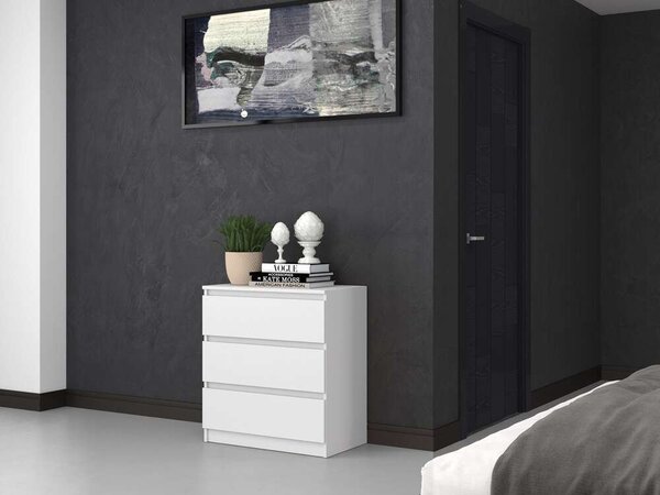 Fiókos Komód Mallow M3 70 - Fehér