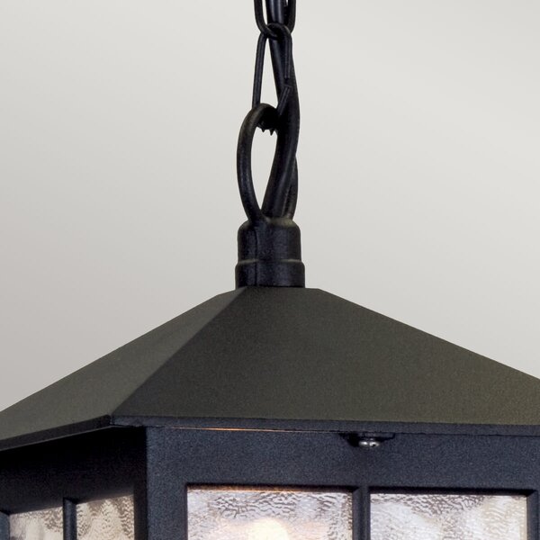 Elstead klasszikus kültéri függeszték winchester fekete átlátszó IP43 elsbl18b-black