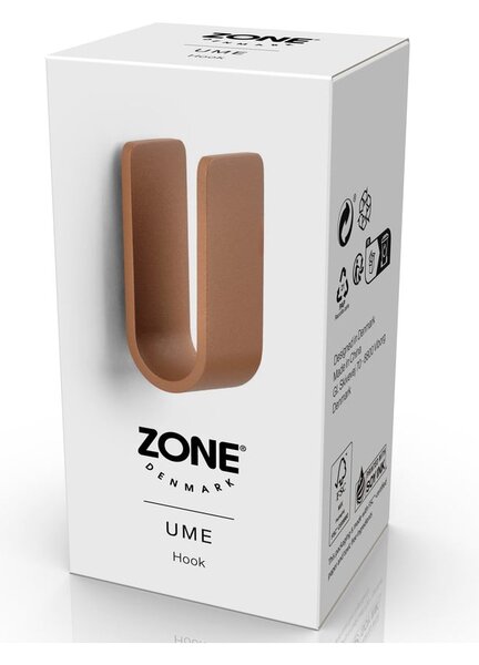 Terrakotta színű fali fém akasztó Ume – Zone