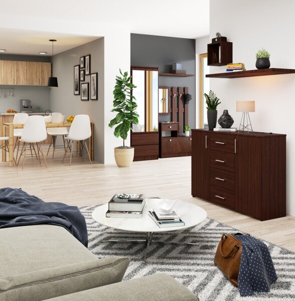 AKORD K45 Klasszikus Komód Laminált Wenge