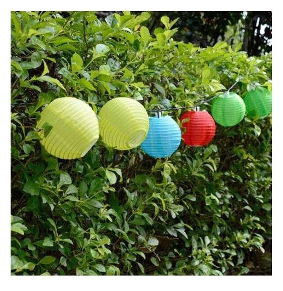 Polifach Led-es kerti Napelemes Fényfüzér 1,8m (P-702) - Színes 3db