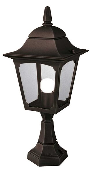 Elstead klasszikus kültéri állólámpa chapel fekete átlátszó elscp4-black IP44