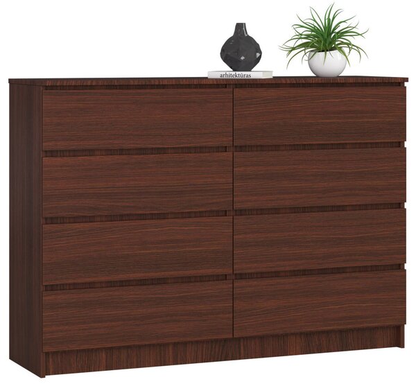 AKORD CLP K140 Komód 8 Fiókos Wenge Laminált