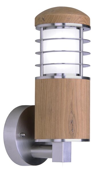 Elstead modern skandináv kültéri fali lámpa poole barna nikkel elsgz-poole-w IP44