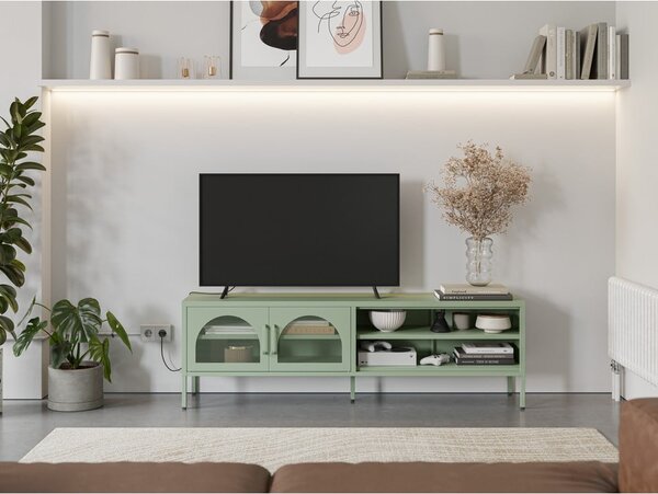 Mentazöld TV-állvány 160x50 cm Diora – Marckeric